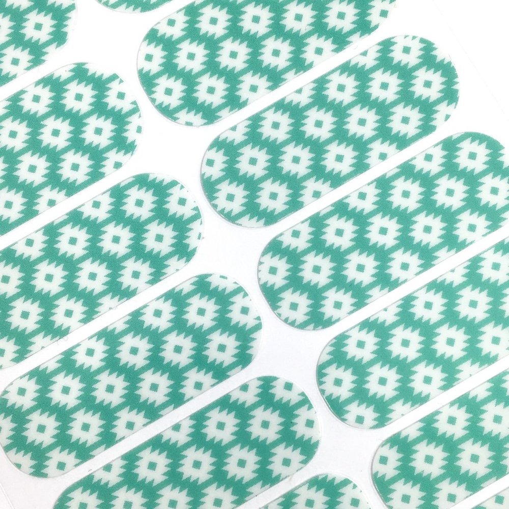 Jamberry Mint Bird’s Eye Nail Wraps, HE, Full